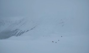 Skitour Gaishörndl - Aufstieg, Rückblick