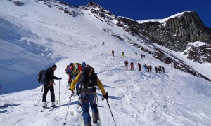 Skihochtour Allalinhorn - Aufstieg