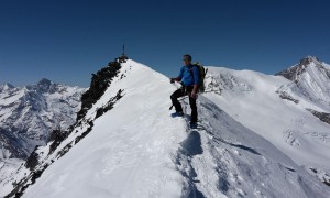 Skihochtour Allalinhorn - Gipfelgrat