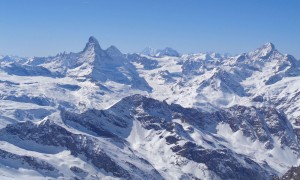 Skihochtour Allalinhorn - Matterhorn, Mount Blanc und Dent Blanche