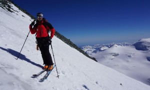 Skihochtour Allalinhorn - Abfahrt