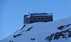 Skihochtour Allalinhorn - kurz vor der Hütte