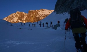 Skihochtour Strahlhorn - Aufstieg über den Allalingletscher