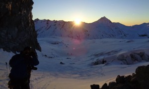 Skihochtour Strahlhorn - Sonnenaufgang