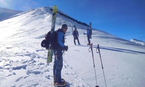 Skihochtour Strahlhorn - über den Gipfelgrat