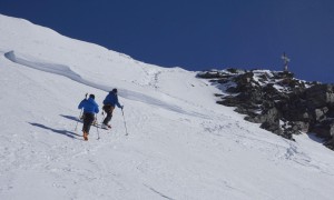 Skihochtour Strahlhorn - Gipfelanstieg