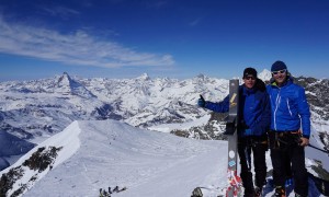 Skihochtour Strahlhorn - Gipfelsieg