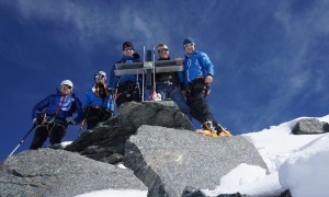 Skihochtour Strahlhorn - Gipfelsieg