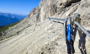 Klettersteig Plattkofel - im Steig