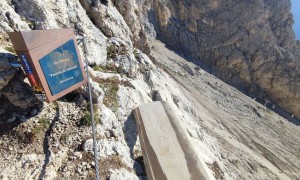 Klettersteig Plattkofel - Wandbuch im Steig