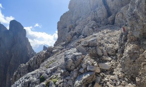 Klettersteig Plattkofel - im Steig