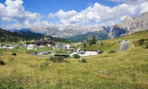 Klettersteig Plattkofel - Rückweg, kurz vor dem Sellajochhaus